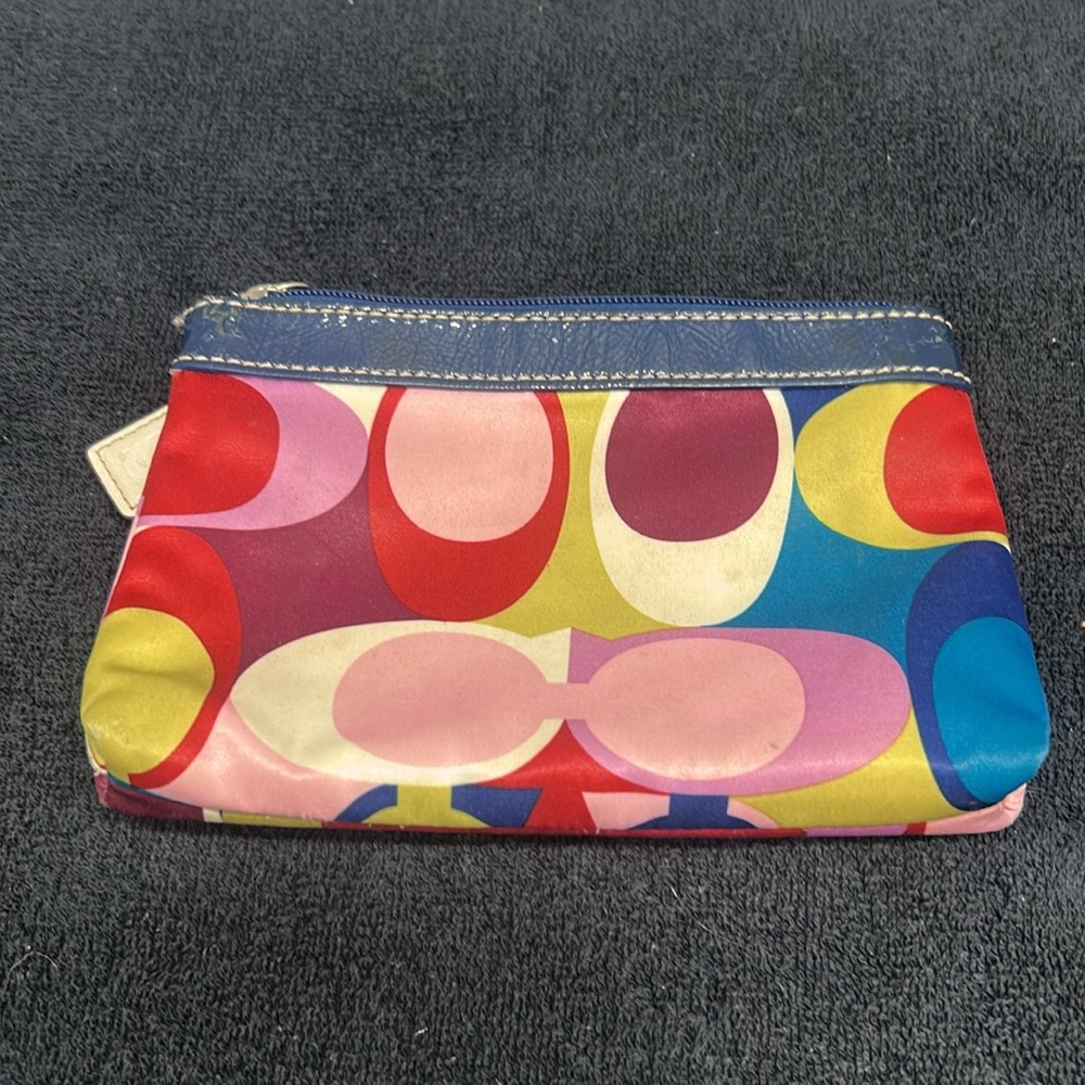 Coach Multicolor Signature Pouch - Picture 3 of 5